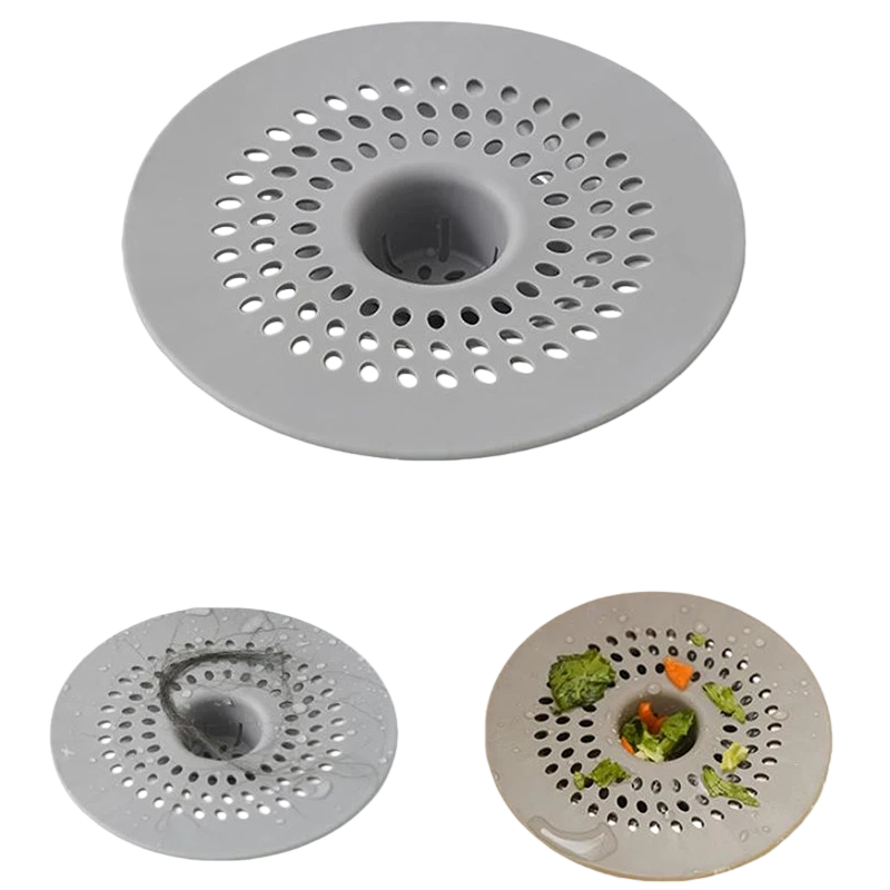 Commercial Kitchen Grease Trap - Anti-blocking Silicone Floor Drain Sticker Bathroom
