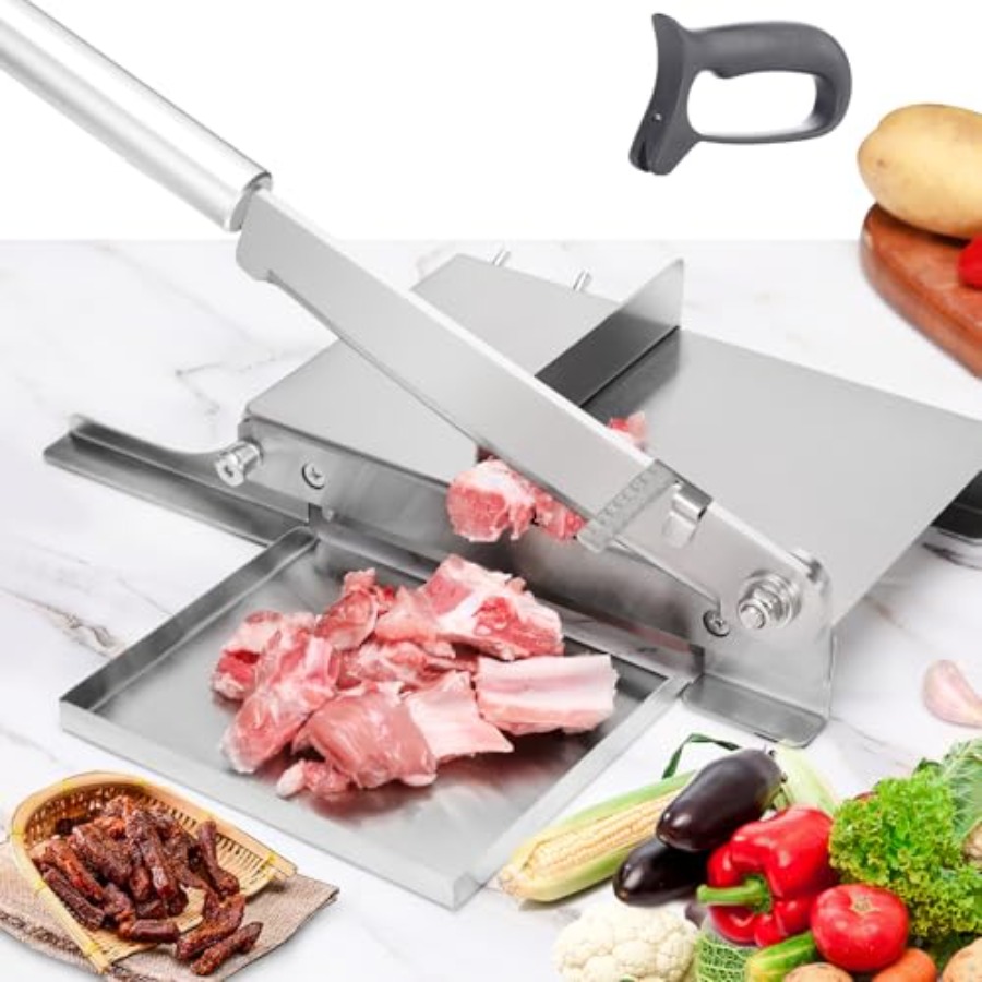 Meat Slicer Machine - Biltong Slicer Manual Meat Cutter with