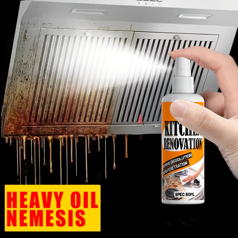 Commercial Kitchen Grease Cleaner - Kitchen degreasing spray and metal polishing