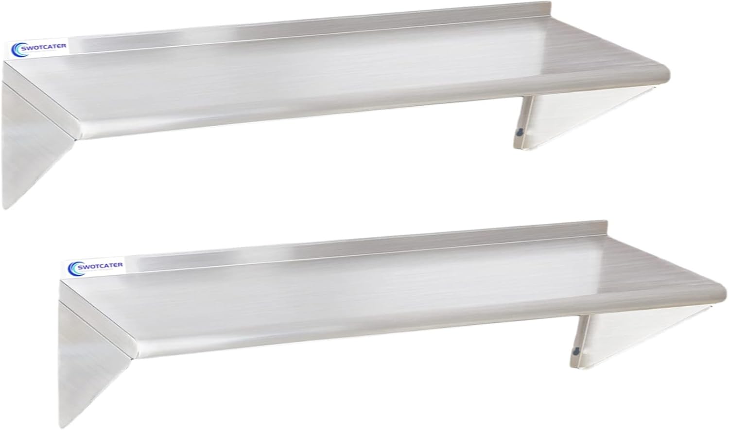Wall Shelf Commercial Kitchen - 2 Pack Stainless Steel Shelf 12