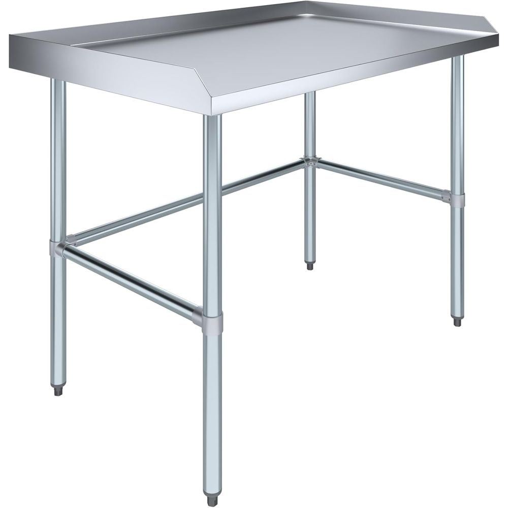 Commercial Kitchen Backsplash - Stainless Steel Commercial Work Table with