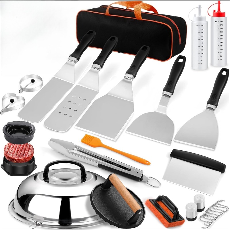 Teppanyaki Grill Table - Griddle Accessories Kit,Professional Hibachi Flat Top