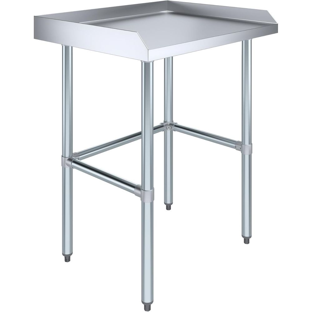 Commercial Kitchen Backsplash - Stainless Steel Commercial Work Table with