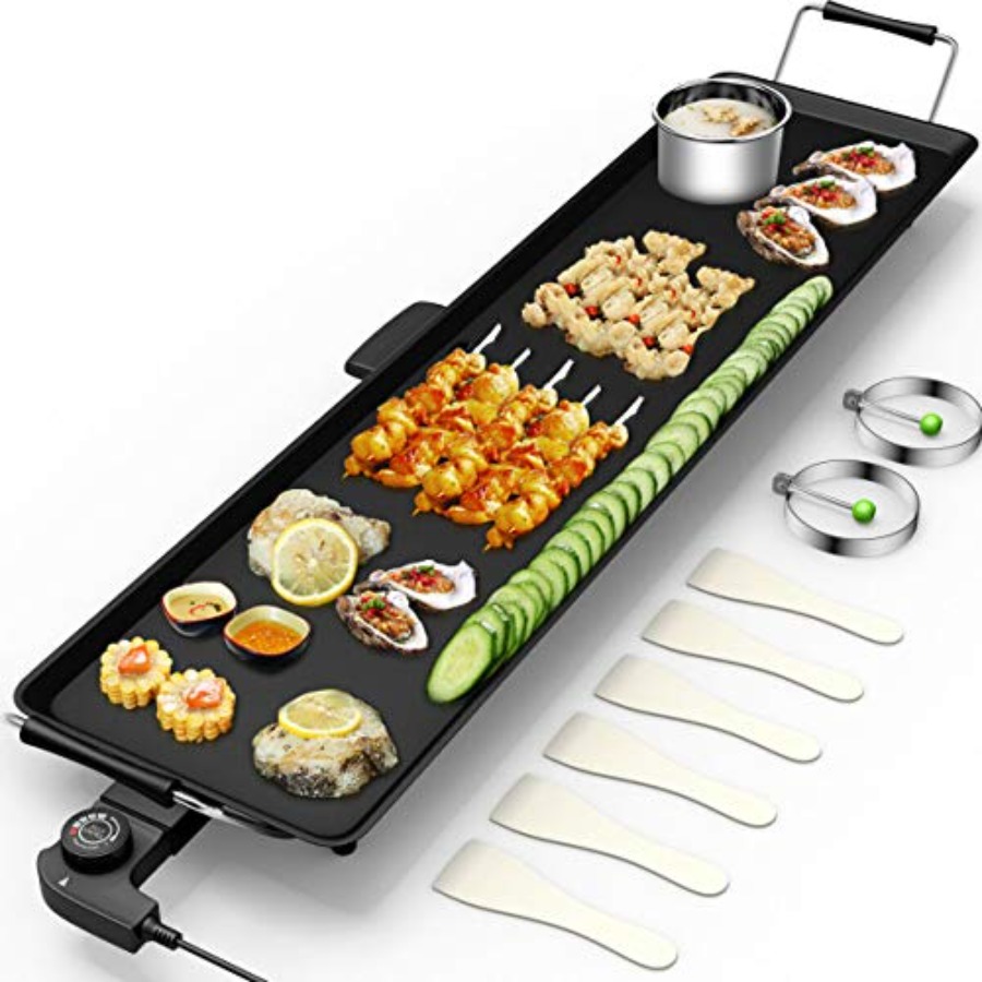 Teppanyaki Grill Table - 35'' Electric Griddle Teppanyaki Grill Nonstick