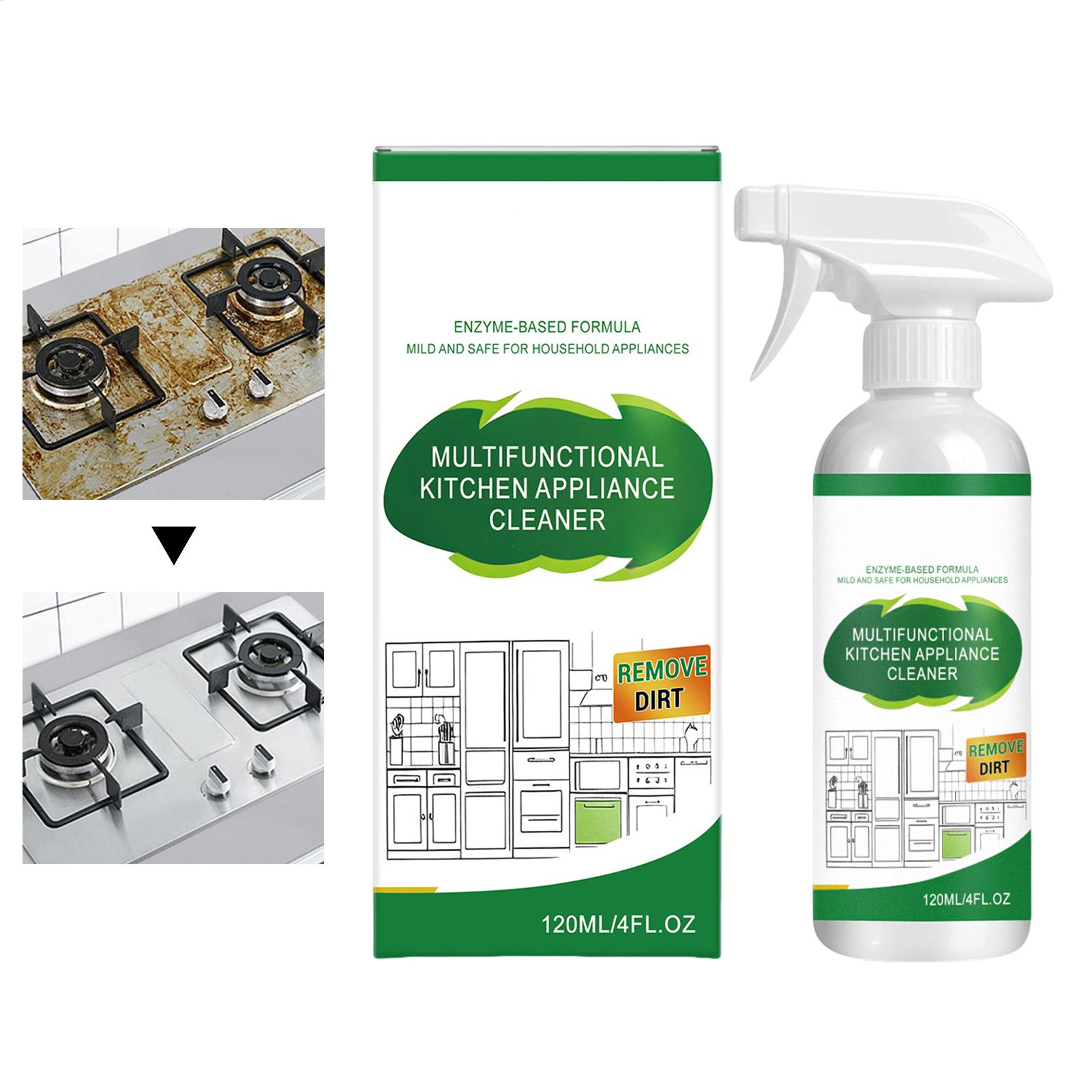 Commercial Kitchen Grease Cleaner - Appliance Cleaner 120ml All-Purpose Heavy-Duty Powerful