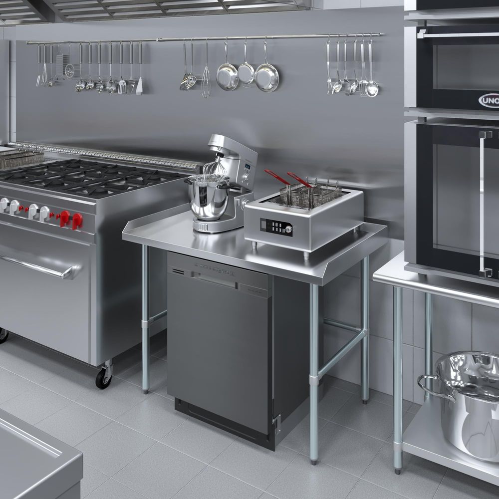 Commercial Work Table Open Bas – обзор и цена Commercial Kitchen Backsplash
