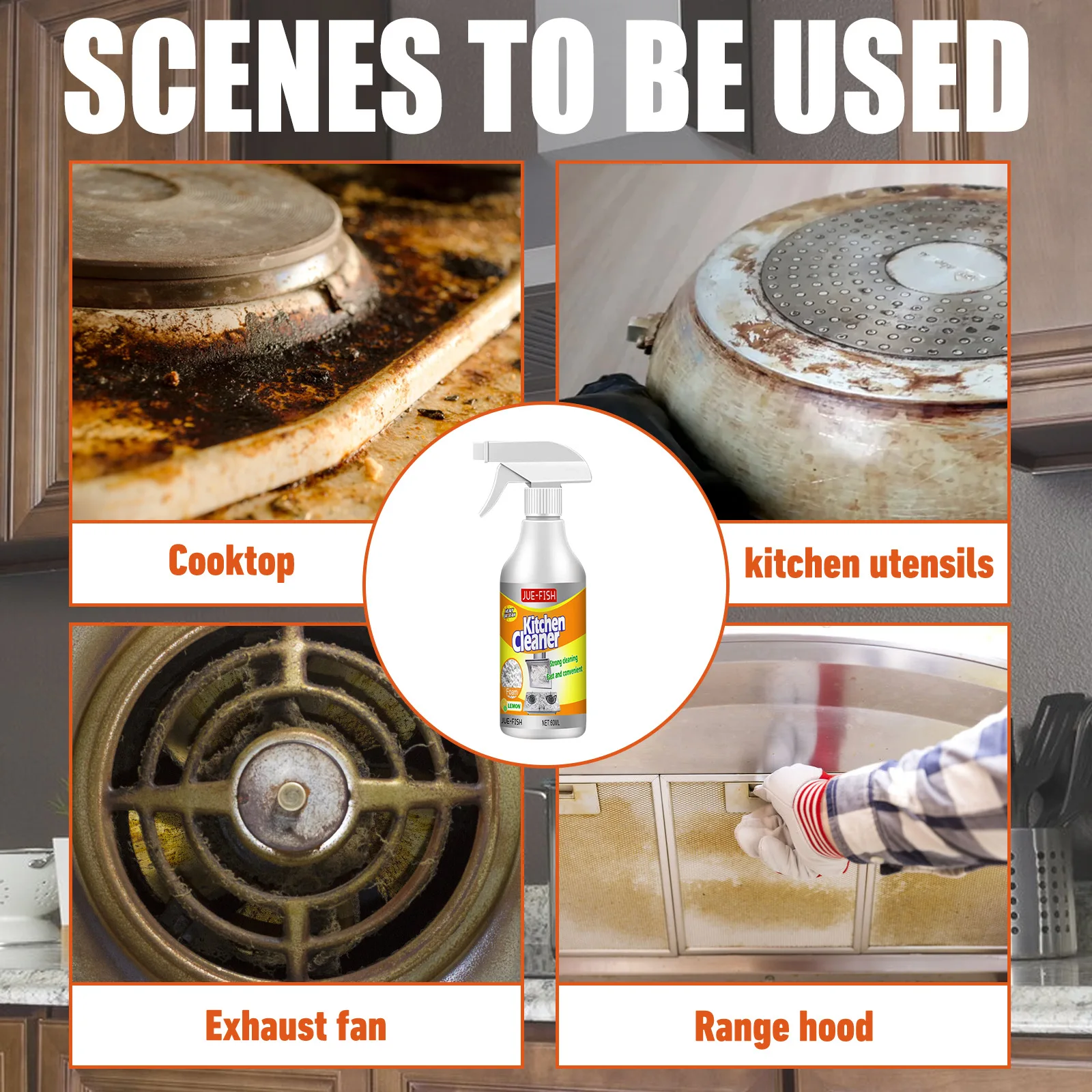 Oil Cleaner Bubble Spray Remov – обзор и цена Commercial Kitchen Grease Cleaner