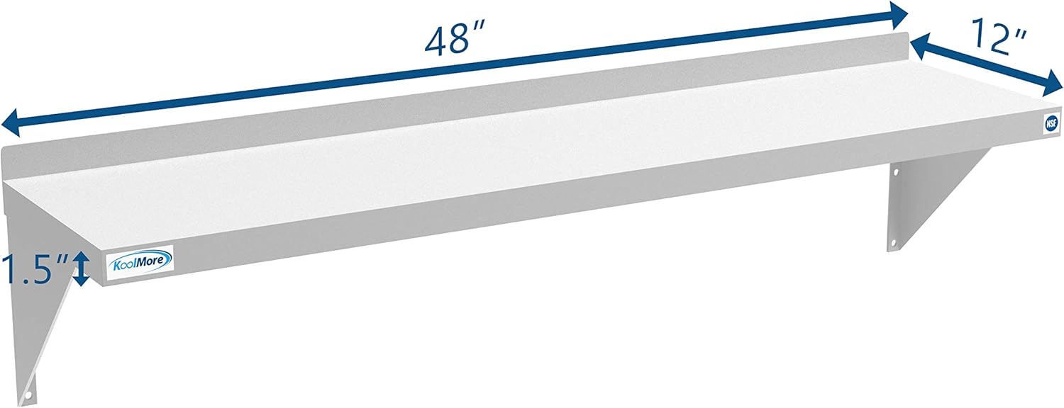 KoolMore NSF Stainless Steel W – обзор и цена Wall Shelf Commercial Kitchen