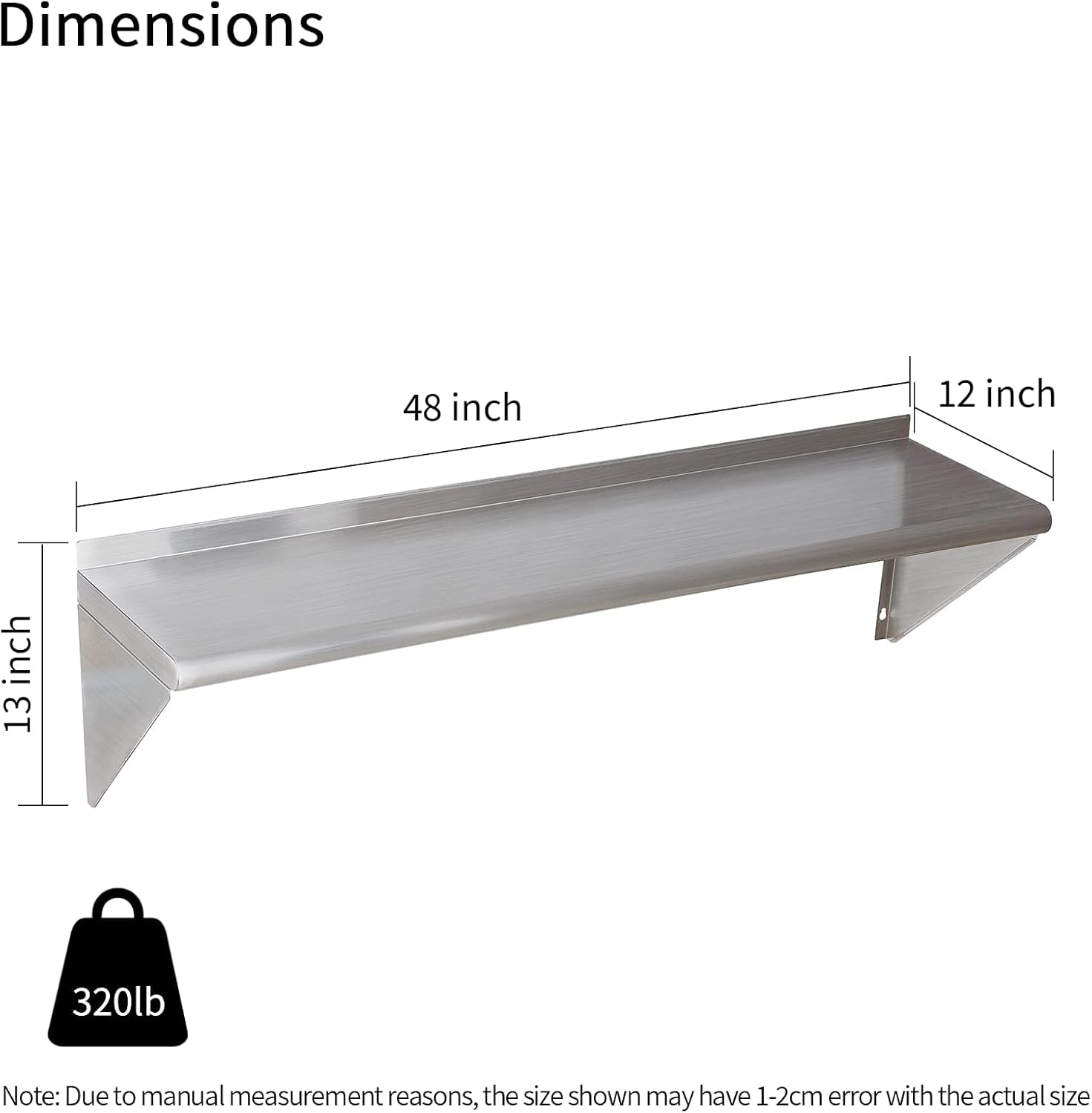 2 Pack Stainless Steel Shelf 1 – обзор и цена Wall Shelf Commercial Kitchen
