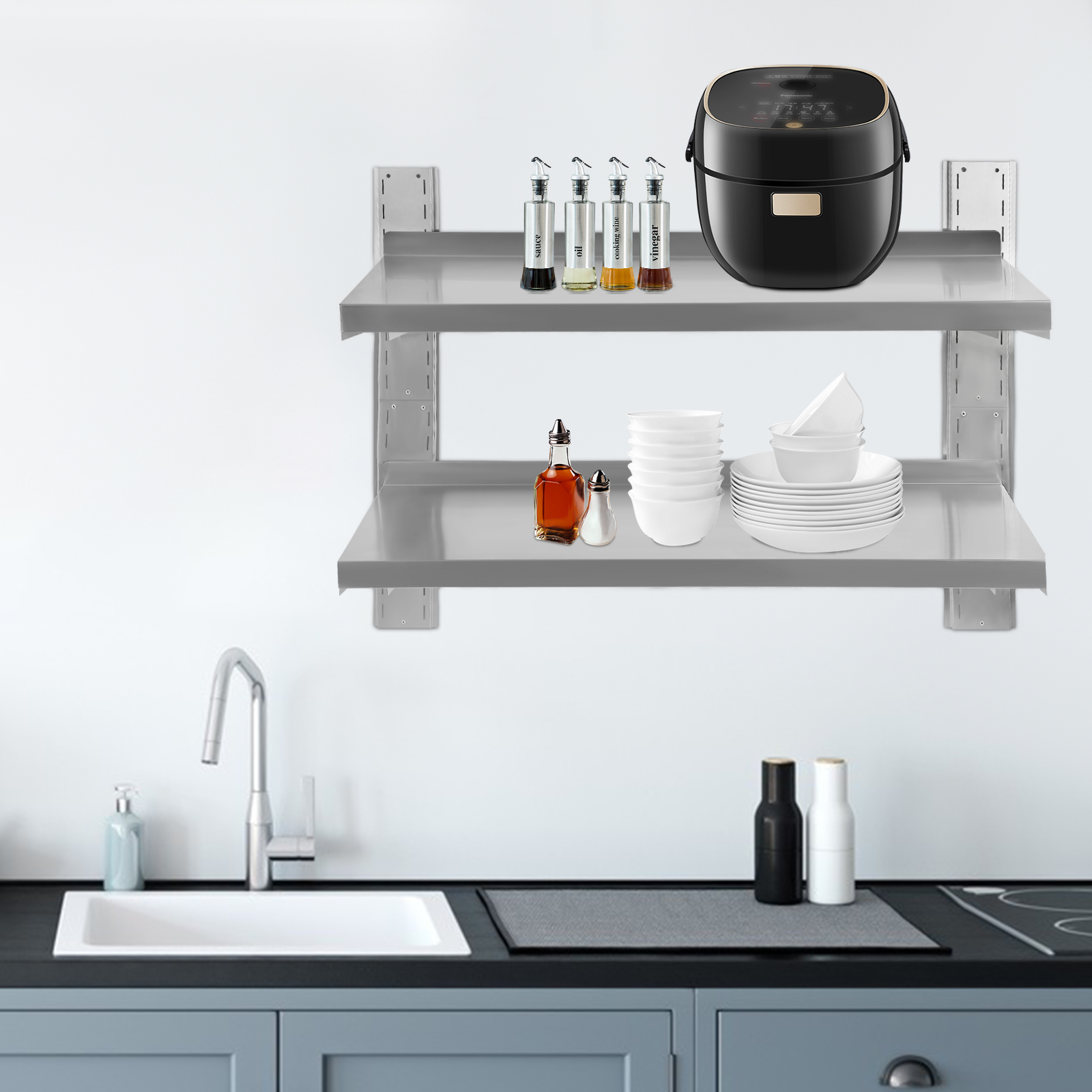 Commercial Stainless Steel Wal – обзор и цена Wall Shelf Commercial Kitchen