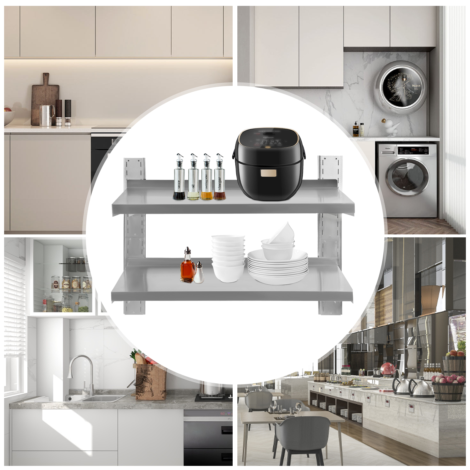 Commercial Stainless Steel Wal – обзор и цена Wall Shelf Commercial Kitchen