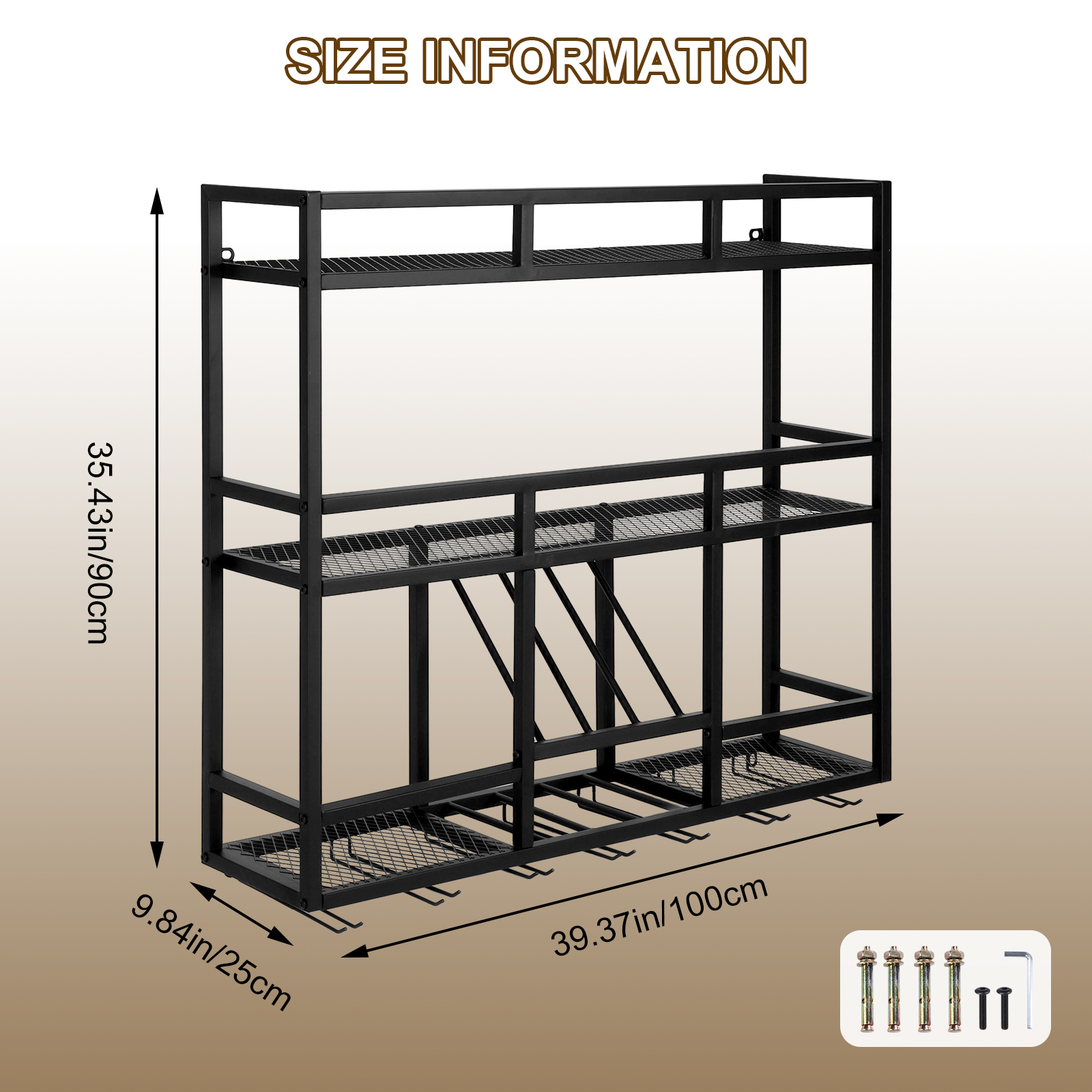 3 Tiers Wall Mounted Wine Rack – обзор и цена Wall Shelf Commercial Kitchen