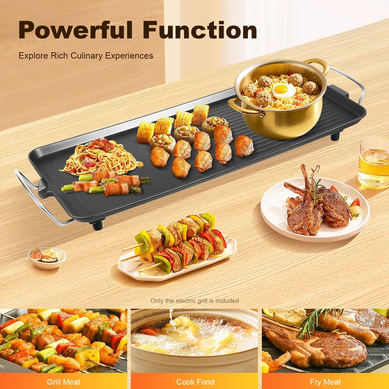 1500W 27'' Nonstick Large Grid – обзор и цена Teppanyaki Grill Table
