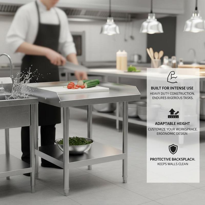 Metal Preparation Station 24 x – обзор и цена Commercial Kitchen Backsplash