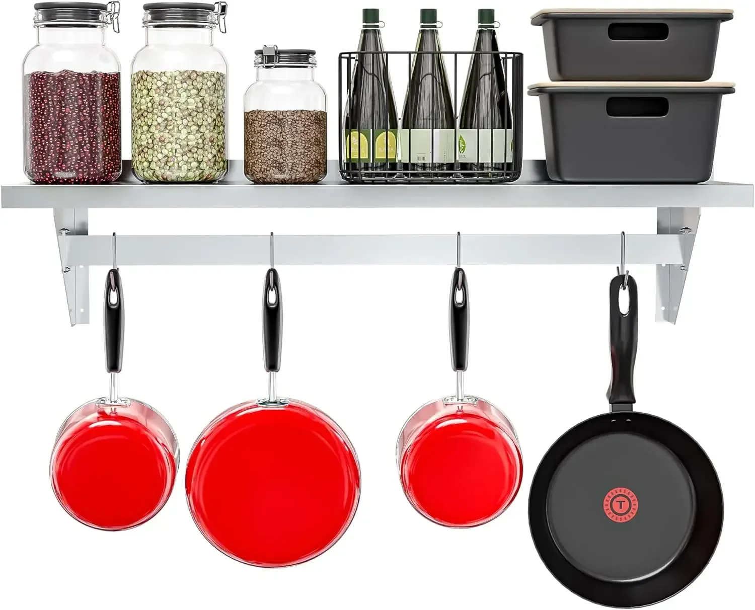 Commercial Wall Mounted Pot Ra – обзор и цена Wall Shelf Commercial Kitchen