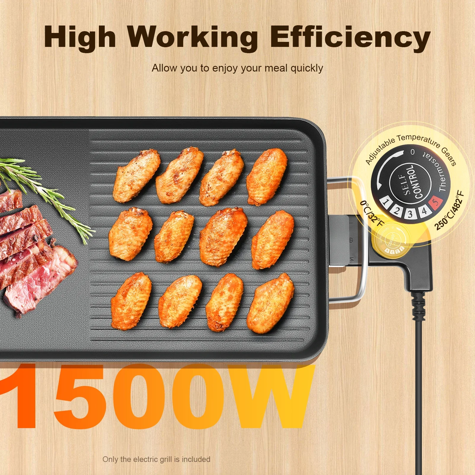 27'' 1500W Electric Griddle Te – обзор и цена Teppanyaki Grill Table